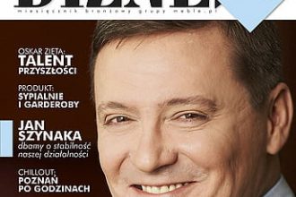 Okładka miesięcznika BIZNES.meble.pl - wydanie luty 2011. Na okładce: Krzysztof Pióro, prezes Zarządu firmy Gamet. Fot. Gamet.