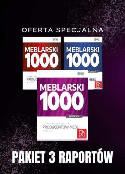 Meblarski 1000 - wersja rozszerzona, oferta specjalna, 3 raporty - miesięcznik i portal informacyjny branży meblarskiej biznes.meble.pl