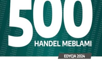 Okładka raportu Top 500 – handel meblami. Zestawienie największych salonów mebli i oświetlenia w Polsce edycja 2024 - wersja podstawowa